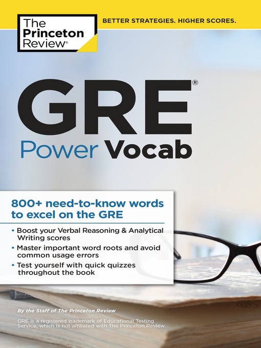 Title details for GRE Power Vocab by The Princeton Review - Available